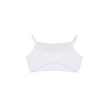 Sostén Lactancia Algodón Semi Encaje Blanco