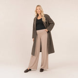 Pantalón Maternal Palazzo Taupe