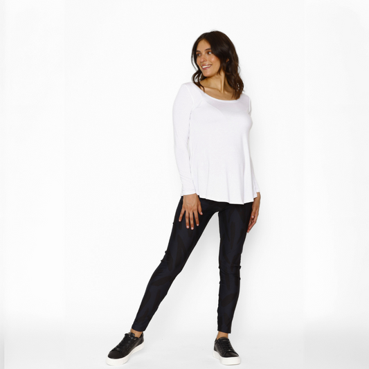 Calza Maternal Cebra Negro