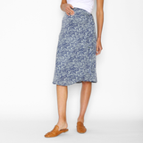 Falda Pareo Maternal Midi Celeste Verde