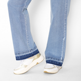 Jeans Maternal Cargo Celeste