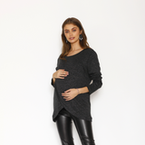 Polerón Lactancia Capas Lurex Negro