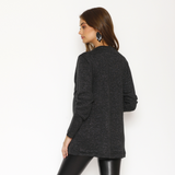 Polerón Lactancia Capas Lurex Negro