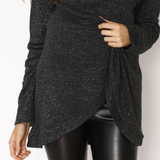 Polerón Lactancia Capas Lurex Negro