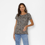 Polera Lactancia Capas Leo Café