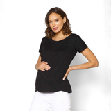 Polera Lactancia Capas Negra