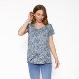 Polera Lactancia Capas Celeste verde