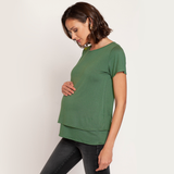 Polera Lactancia Doble Khaki