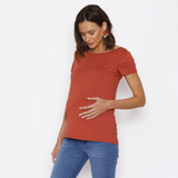 Polera Lactancia Paz Ladrillo