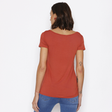 Polera Lactancia Paz Ladrillo