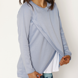 Polerón Lactancia Capas Celeste