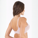 Sostén Lactancia Sin Costuras Con Encaje Rosa Palo
