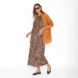 Vestido Lactancia Gabriela Largo Cebra Arena