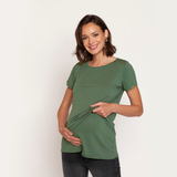 Polera Lactancia Doble Khaki