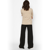 Pantalón Maternal Ancho Lanilla Negro