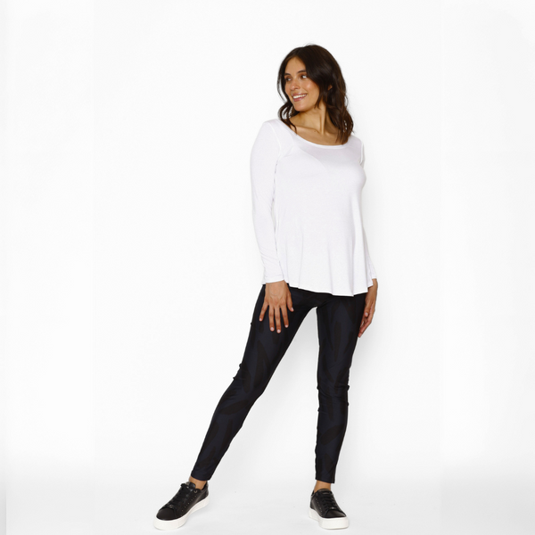 Calza Maternal Cebra Negro