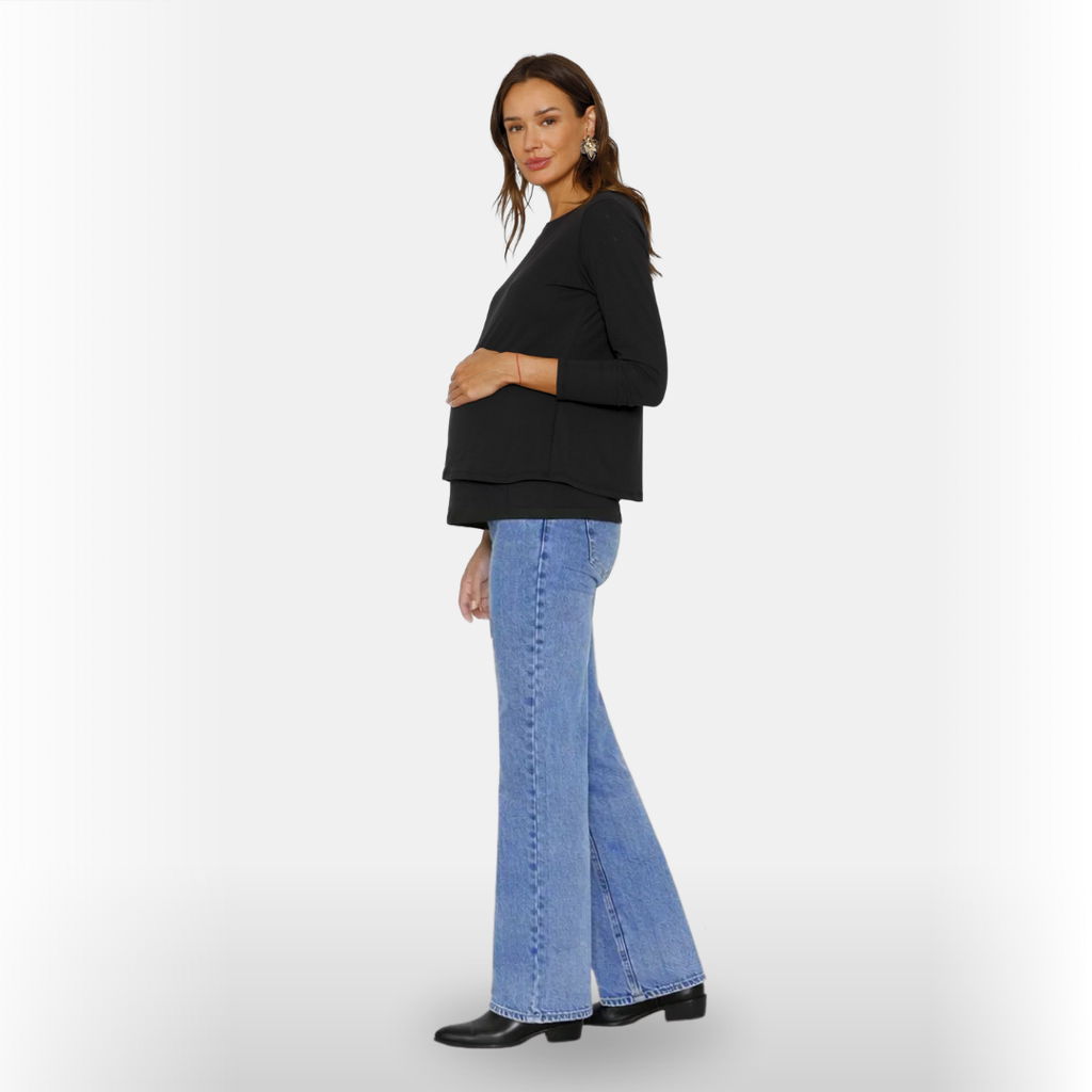 Jeans Maternal Bruna Azul