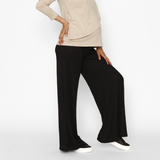 Pantalón Maternal Ancho Lanilla Negro