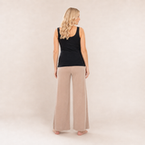 Pantalón Maternal Palazzo Taupe