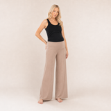 Pantalón Maternal Palazzo Taupe