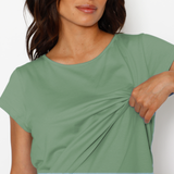 Pijama Lactancia Short Paz Oliva Silvestre