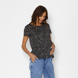 Polera Lactancia Paz Deer Negro