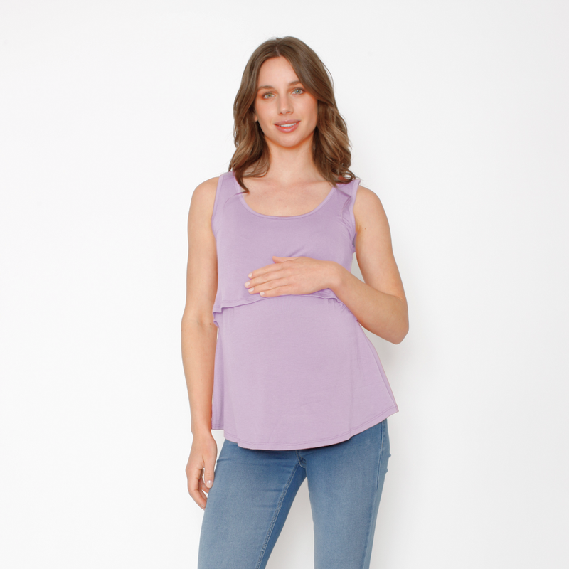 Polera Lactancia Vuelo Lila