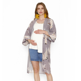 Polera Maternal Ruedo Curvo Viscosa Blanco