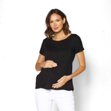 Polera Lactancia Capas Negra