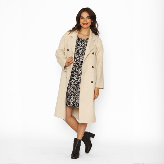 Vestido Lactancia Vuelo Manga Larga Manchitas Grises