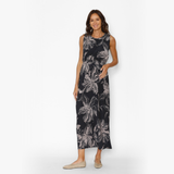 Vestido Lactancia Gabriela Largo Lirio Beige