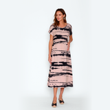 Vestido Maternal Elena Rodillo Beige