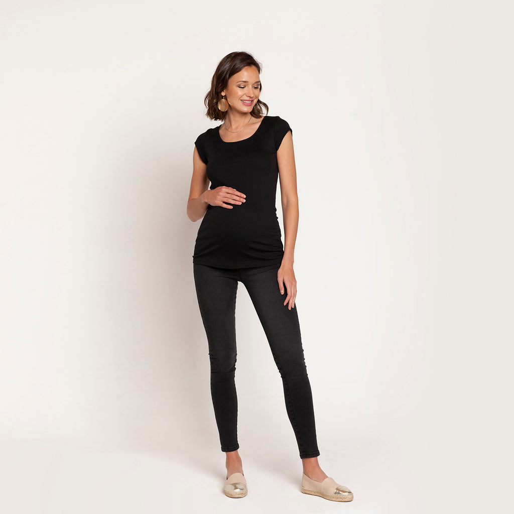 Jeans maternal Loreto Negro
