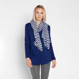 Polera Lactancia Paz Manga Larga Azul Marino
