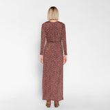 Vestido Lactancia Largo Gabriela Manga Larga Chita Ladrillos